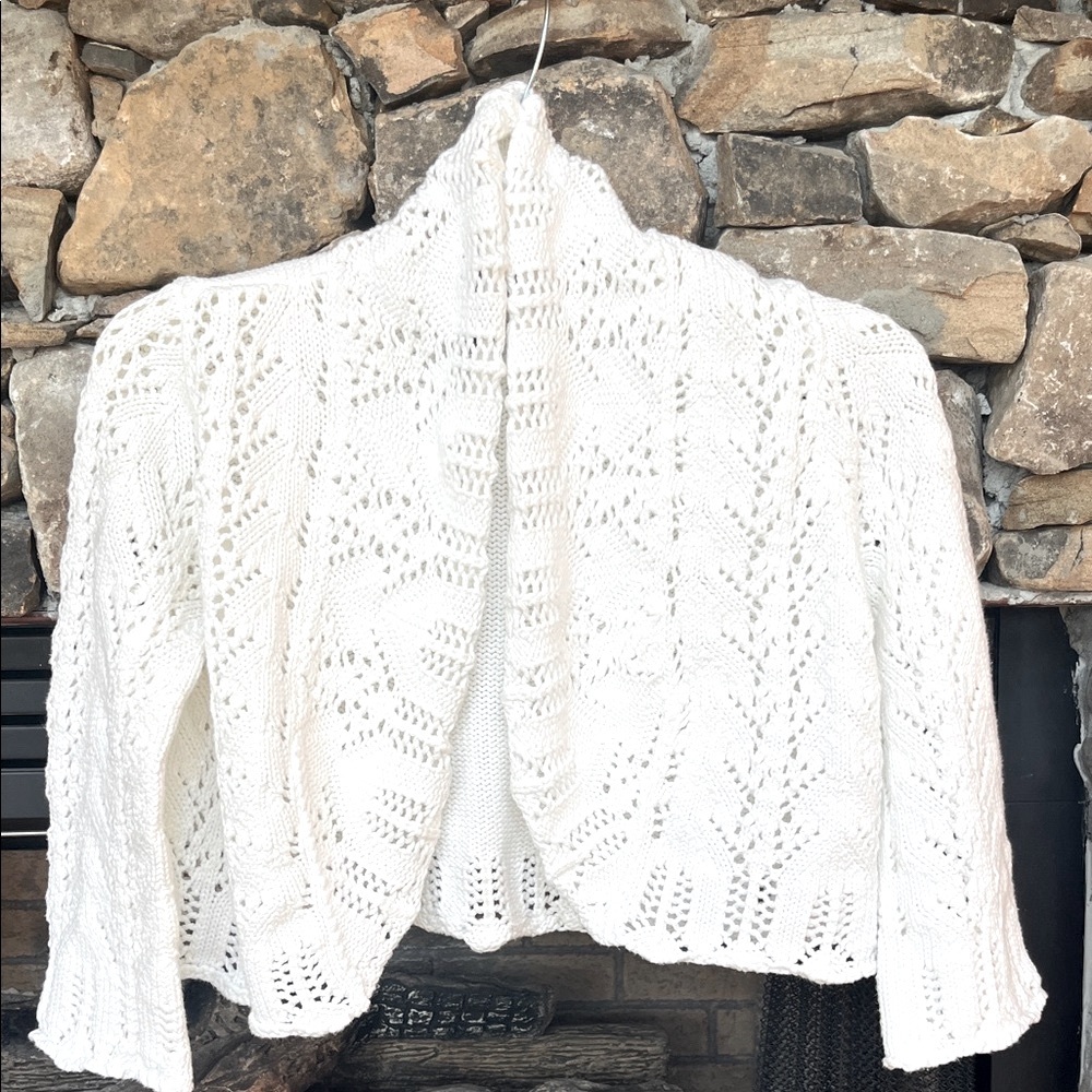 Grace Elements White Cotton Sweater